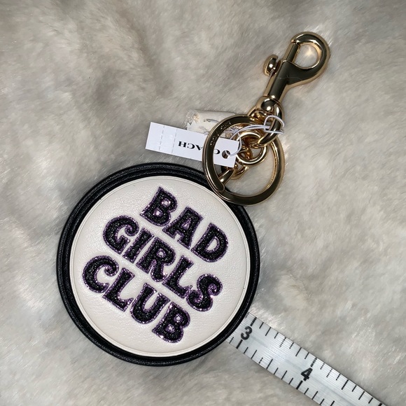 NEW! COACH Bad Girls Club Bag Charm Key Ring New With Tag On! - Picture 16 of 16
